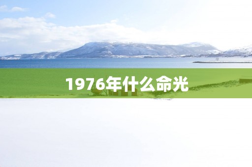 1976年什么命光