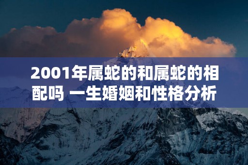 2001年属蛇的和属蛇的相配吗 一生婚姻和性格分析