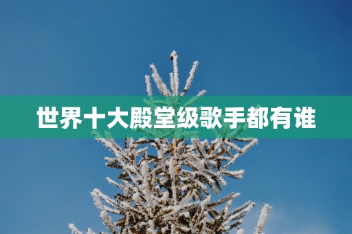 世界十大殿堂级歌手都有谁
