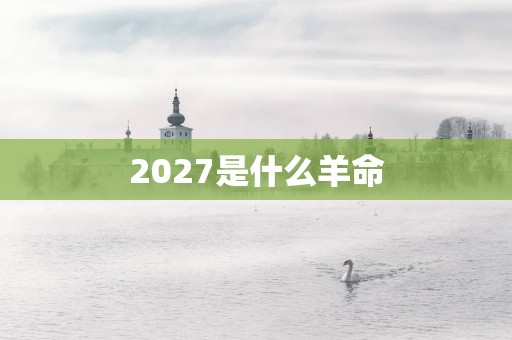 2027是什么羊命