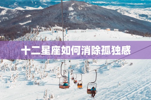 十二星座如何消除孤独感