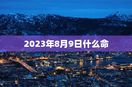 2025年8月9日什么命