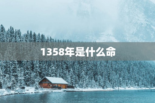 1358年是什么命