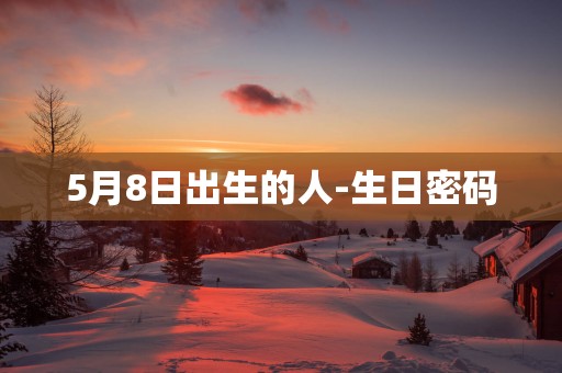 5月8日出生的人-生日密码