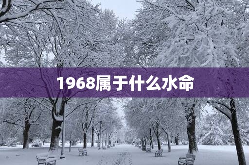 1968属于什么水命