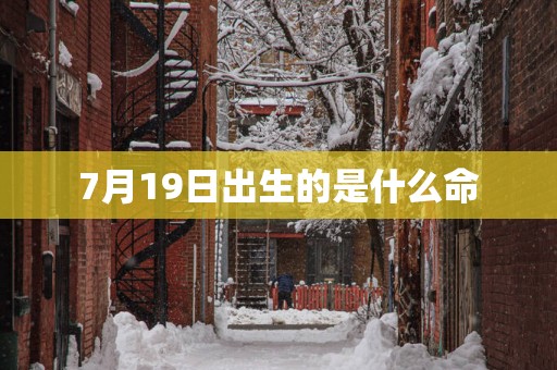 7月19日出生的是什么命