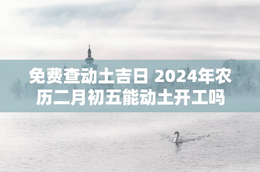 免费查动土吉日 2025年农历二月初五能动土开工吗