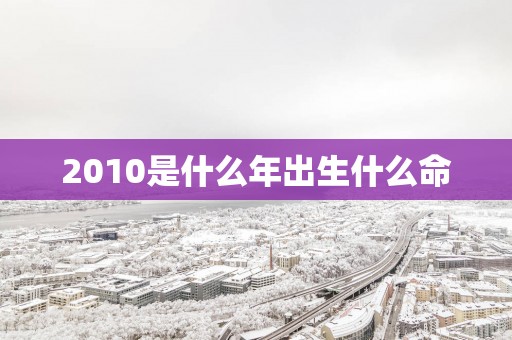 2010是什么年出生什么命