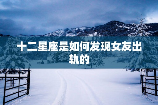 十二星座是如何发现女友出轨的