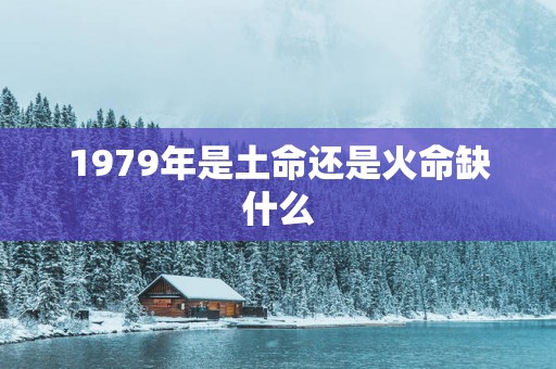 1979年是土命还是火命缺什么