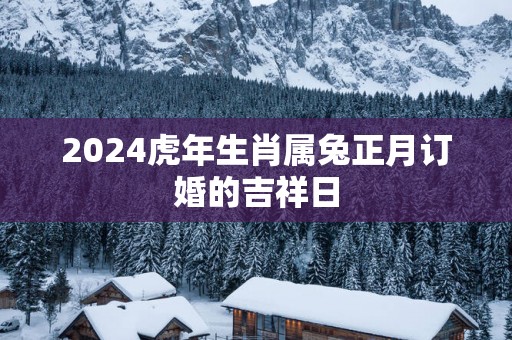 2025蛇年生肖属兔正月订婚的吉祥日