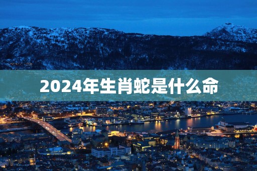 2025年生肖蛇是什么命