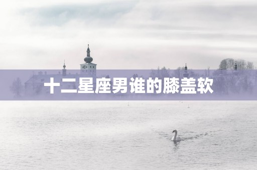 十二星座男谁的膝盖软
