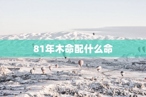 81年木命配什么命