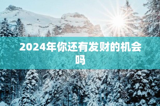 2025年你还有发财的机会吗