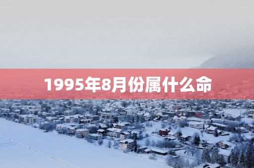 1995年8月份属什么命