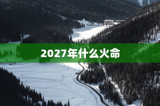 2027年什么火命