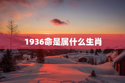 1936命是属什么生肖