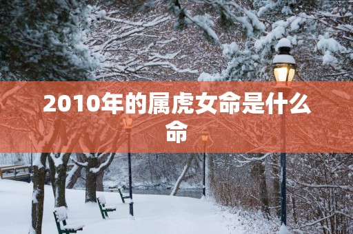 2010年的属虎女命是什么命