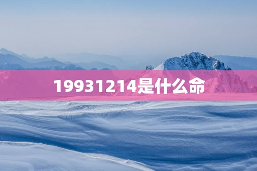 19931214是什么命