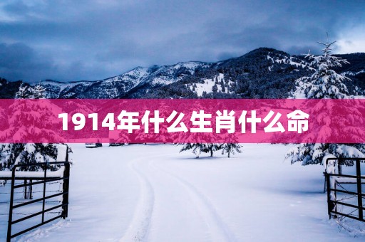 1914年什么生肖什么命