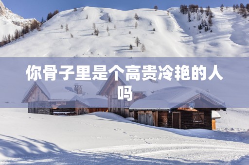 你骨子里是个高贵冷艳的人吗