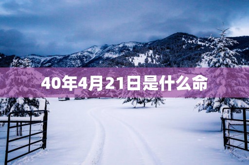 40年4月21日是什么命