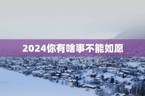 2025你有啥事不能如愿