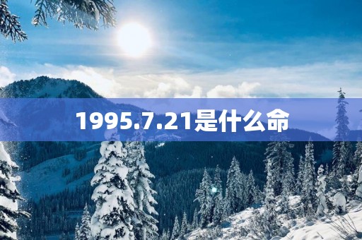 1995.7.21是什么命