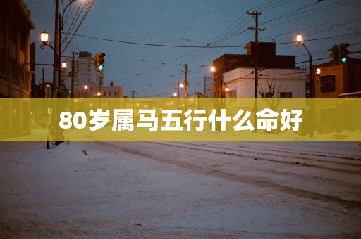 80岁属马五行什么命好