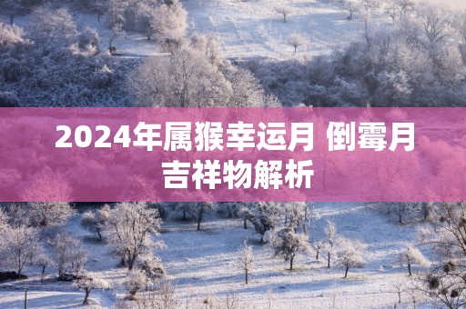 2025年属猴幸运月 倒霉月 吉祥物解析