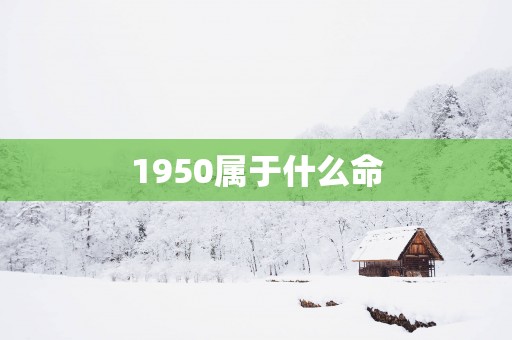 1950属于什么命