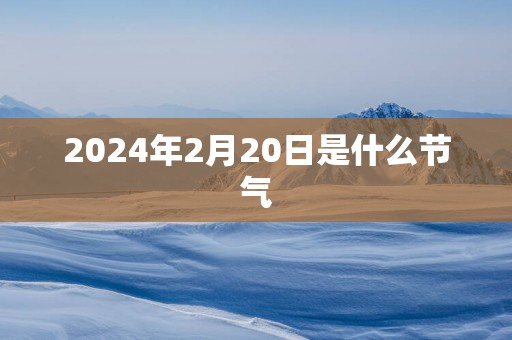 2025年2月20日是什么节气
