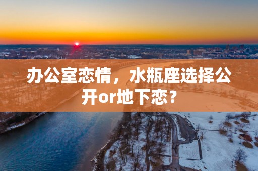 办公室恋情，水瓶座选择公开or地下恋？