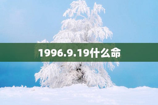 1996.9.19什么命