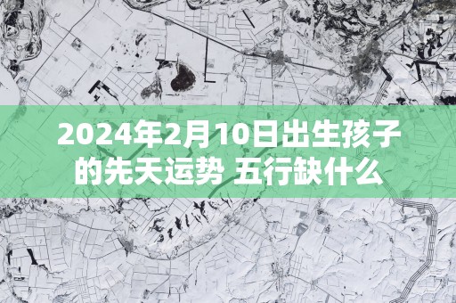 2025年2月10日出生孩子的先天运势 五行缺什么