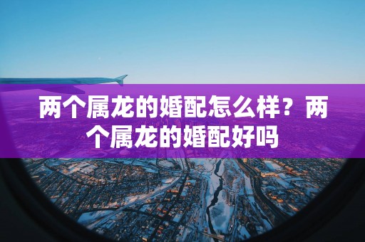 两个属龙的婚配怎么样？两个属龙的婚配好吗