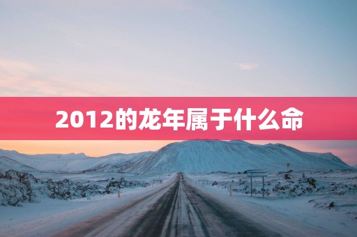 2012的蛇年属于什么命