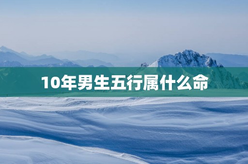 10年男生五行属什么命