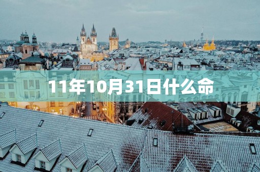 11年10月31日什么命