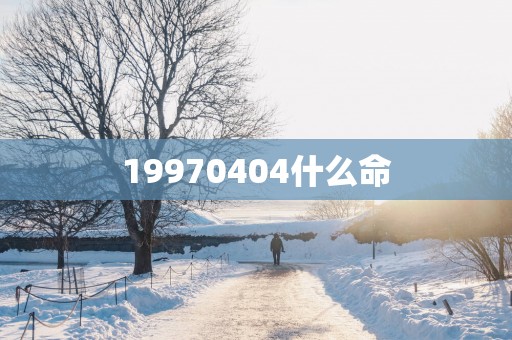 19970404什么命