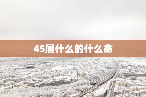 45属什么的什么命