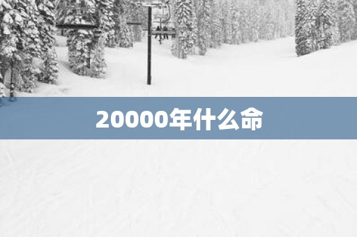 20000年什么命