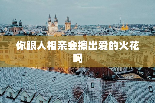 你跟人相亲会擦出爱的火花吗