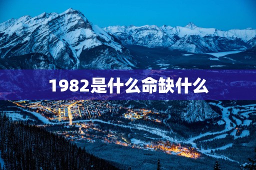 1982是什么命缺什么