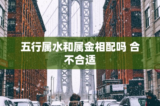 五行属水和属金相配吗 合不合适