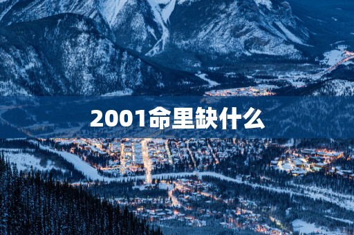 2001命里缺什么