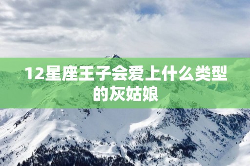 12星座王子会爱上什么类型的灰姑娘