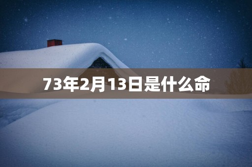 73年2月13日是什么命