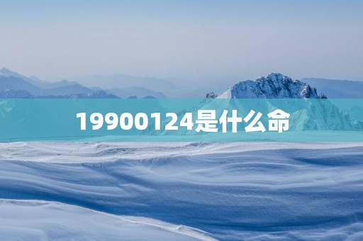 19900124是什么命